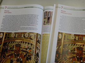 Bilinguales Geschichtsbuch - Auszug "Johannes Calvin"